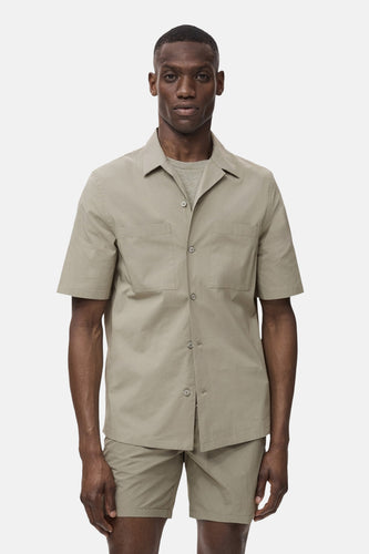 Chemise à manches courtes - Kaki - MANGO