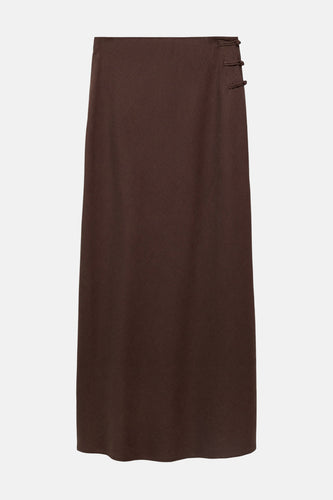 Jupe longue - brun - MANGO