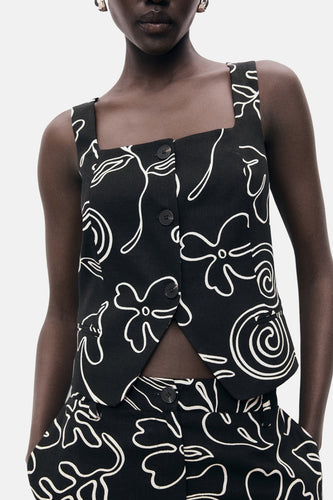 Blouse - Noir - MANGO - 7