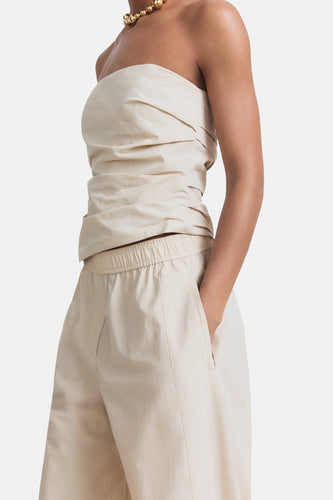 Broek - beige - MANGO - 6