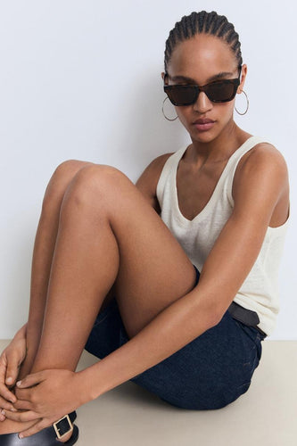 Débardeur - beige - MANGO