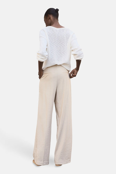 Pantalon Beige - MANGO