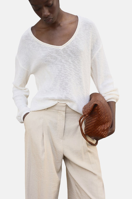 Pantalon Beige - MANGO