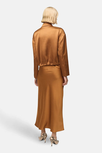 Jupe longue - brun - MANGO