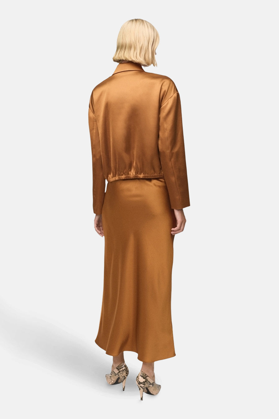 Jupe longue - brun - MANGO