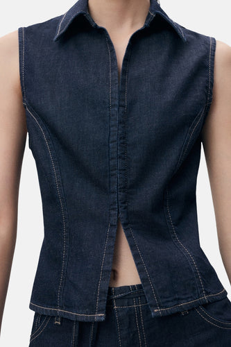 Hemd - Dark blue denim