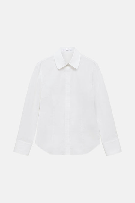 Chemise à manches longues - blanc