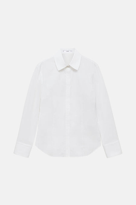 Chemise à manches longues - blanc