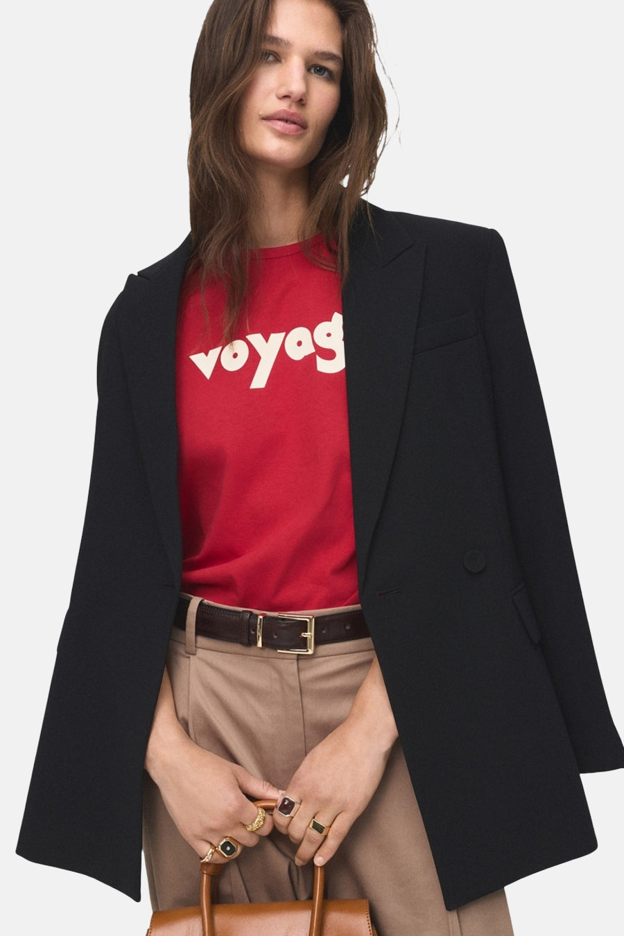 T-shirt à manches courtes - Rouge - MANGO - 5