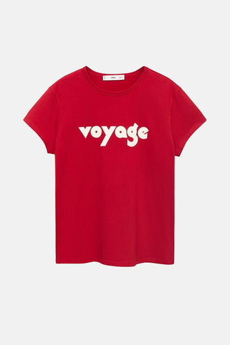 T-shirt à manches courtes - Rouge - MANGO - 6
