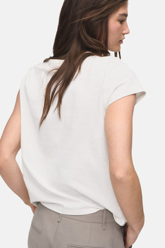 T-shirt met korte mouwen - Wit - MANGO - 5