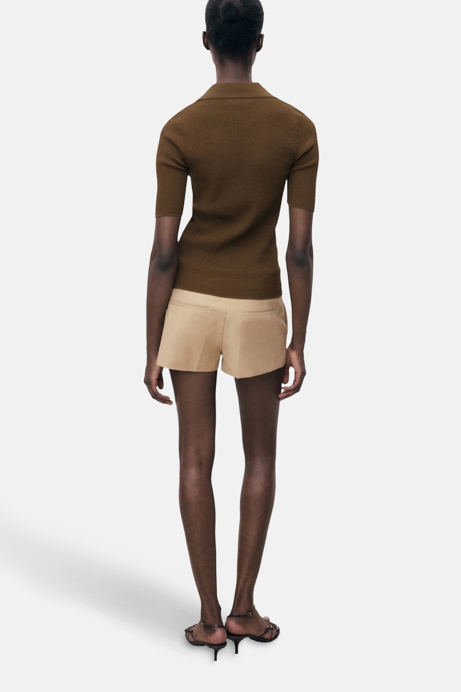 Polo met korte mouwen - Kaki - MANGO - 3