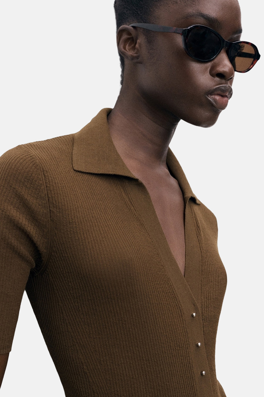 Polo met korte mouwen - Kaki - MANGO - 4