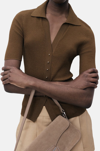 Polo met korte mouwen - Kaki - MANGO - 6