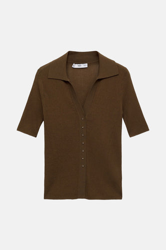 Polo met korte mouwen - Kaki - MANGO - 6