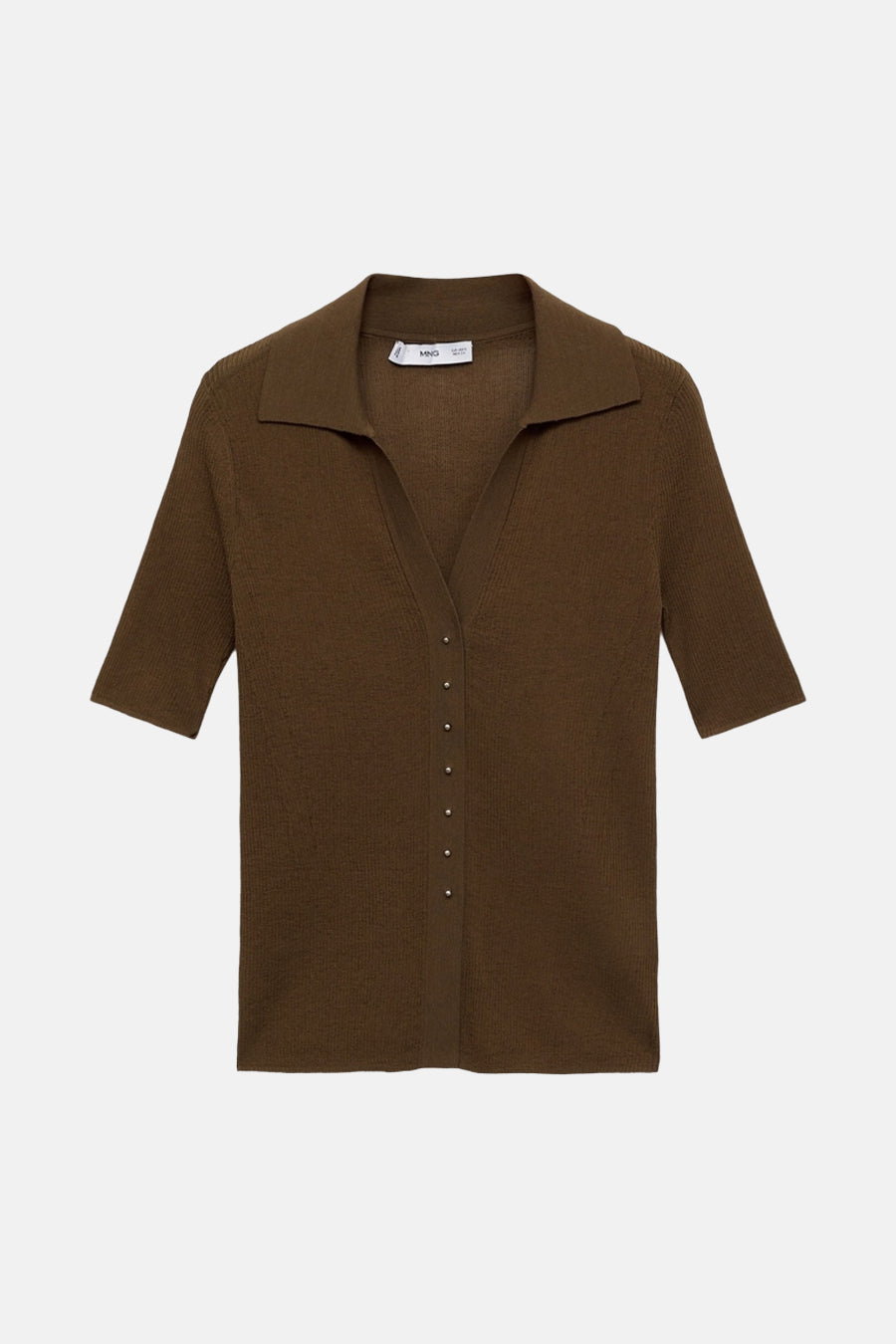 Polo met korte mouwen - Kaki - MANGO - 6