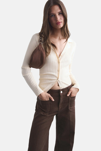 Colored jeans - bruin - MANGO