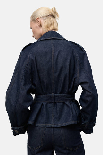 Veste - Dark blue denim - MANGO