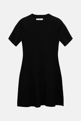 Kleedje met korte mouwen - zwart - MANGO