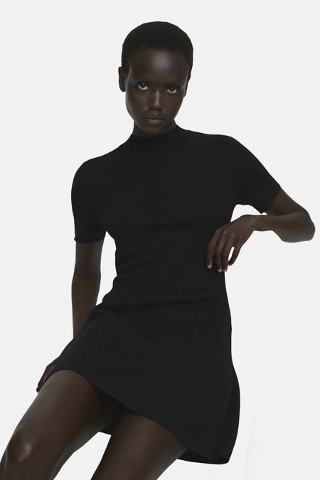Robes manches courtes noir - MANGO