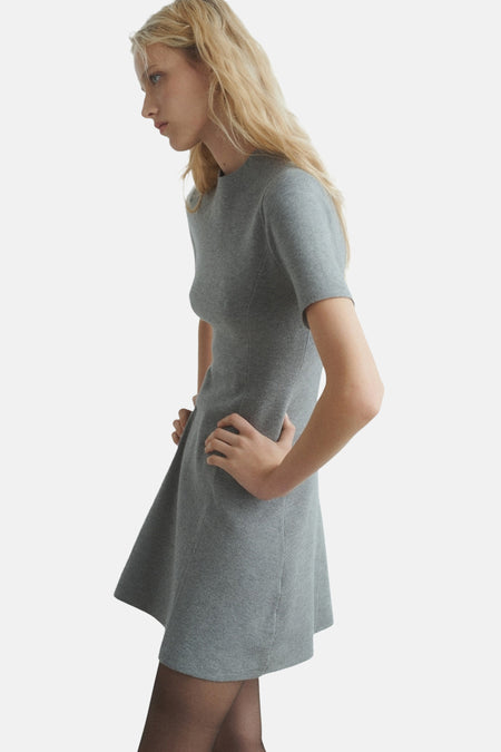 Robes manches courtes gris - MANGO