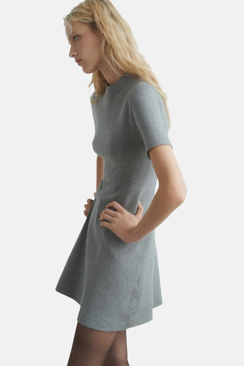 Robes manches courtes gris - MANGO