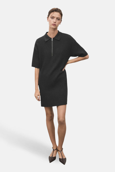 Robe à manches courtes - gris