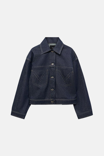 Jeansjas - Dark blue denim