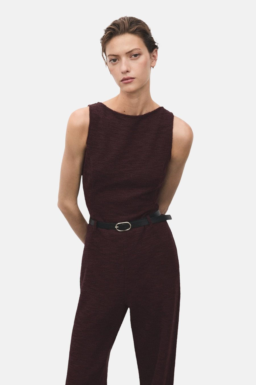 Jumpsuit - bordeaux - MANGO