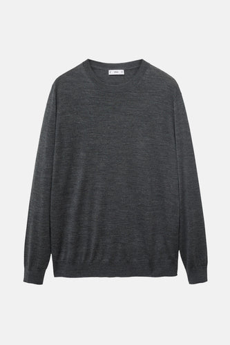 Pull met ronde hals - grijs - MANGO - 6