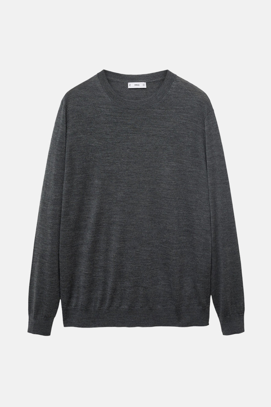 Pull met ronde hals - grijs - MANGO - 6