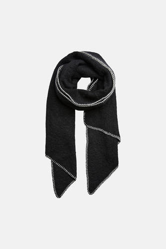 Wintersjaals zwart - PIECES®