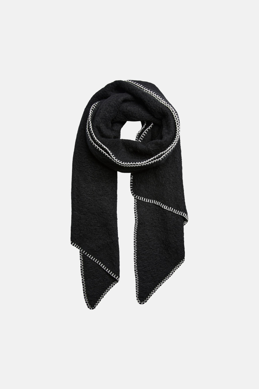 Wintersjaals zwart - PIECES®