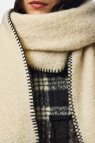 Wintersjaals ecru - PIECES®