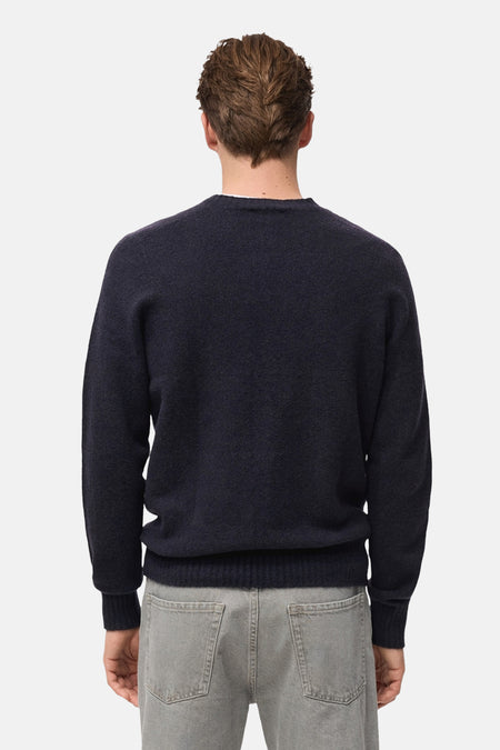 Pull met ronde hals - Donkerblauw