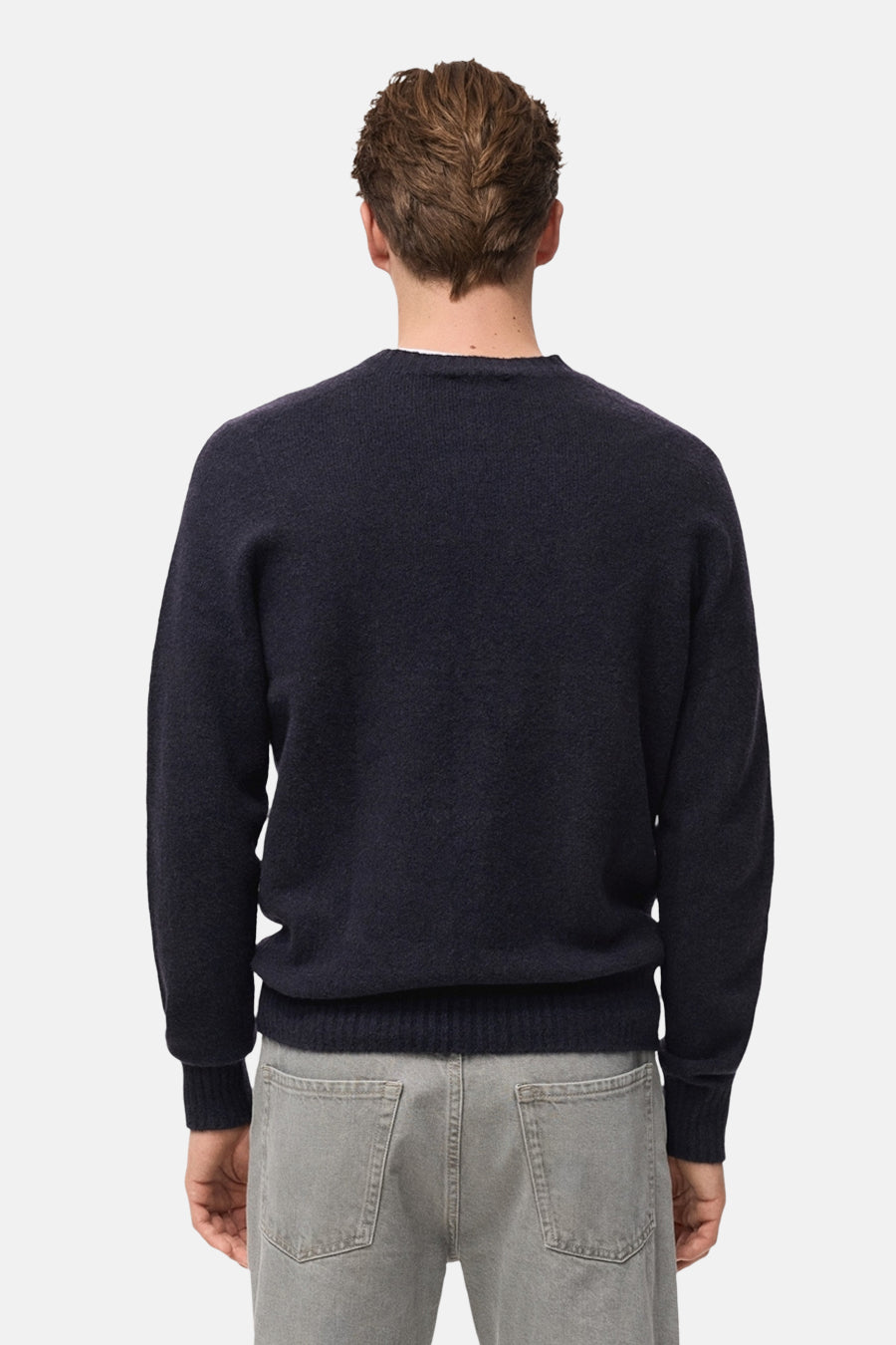 Pull met ronde hals - Donkerblauw - MANGO