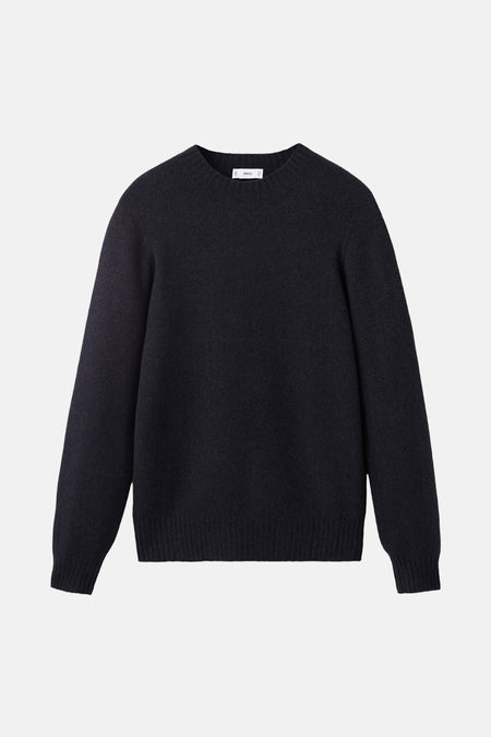 Pull met ronde hals - Donkerblauw