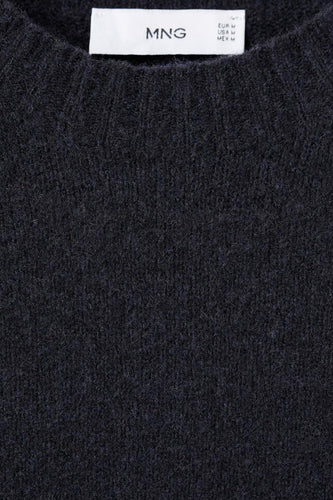 Pull met ronde hals - Donkerblauw - MANGO