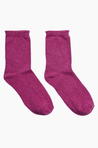 PCSEBBY GLITTER LONG 1 PACK SOCKS NOOS