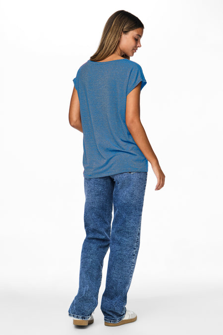 T-shirt (korte mouwen) Blauw - PIECES®