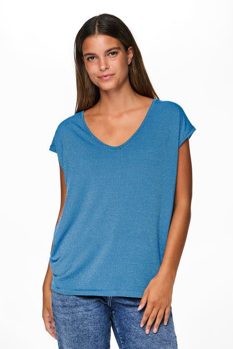 T-shirt met korte mouwen - blauw