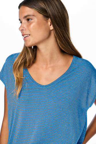 T-shirt met korte mouwen - blauw - PIECES®