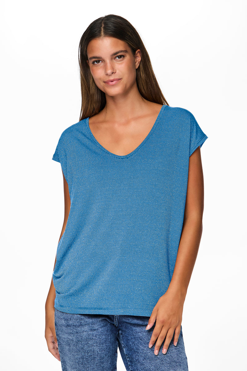T-shirt met korte mouwen - blauw