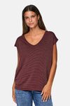 T-shirt (korte mouwen) Rood - PIECES®