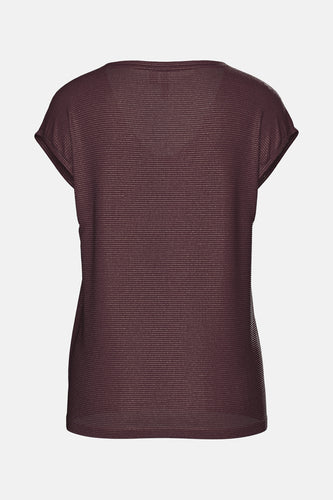 T-shirt met korte mouwen - Bordeaux - PIECES®