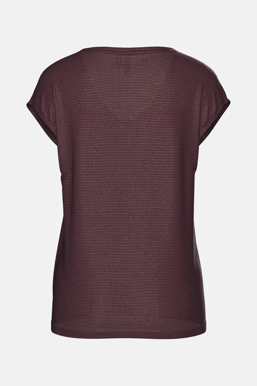 T-shirt met korte mouwen - Bordeaux - PIECES®