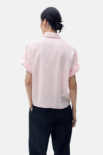 Chemise à manches courtes - rose - MANGO