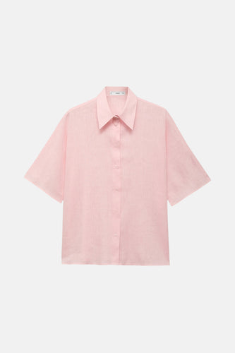 Chemise à manches courtes - rose - MANGO