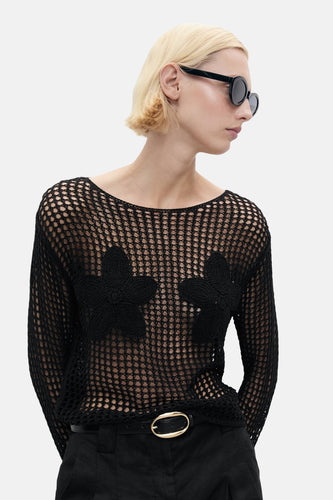 Pull à col rond - noir - MANGO