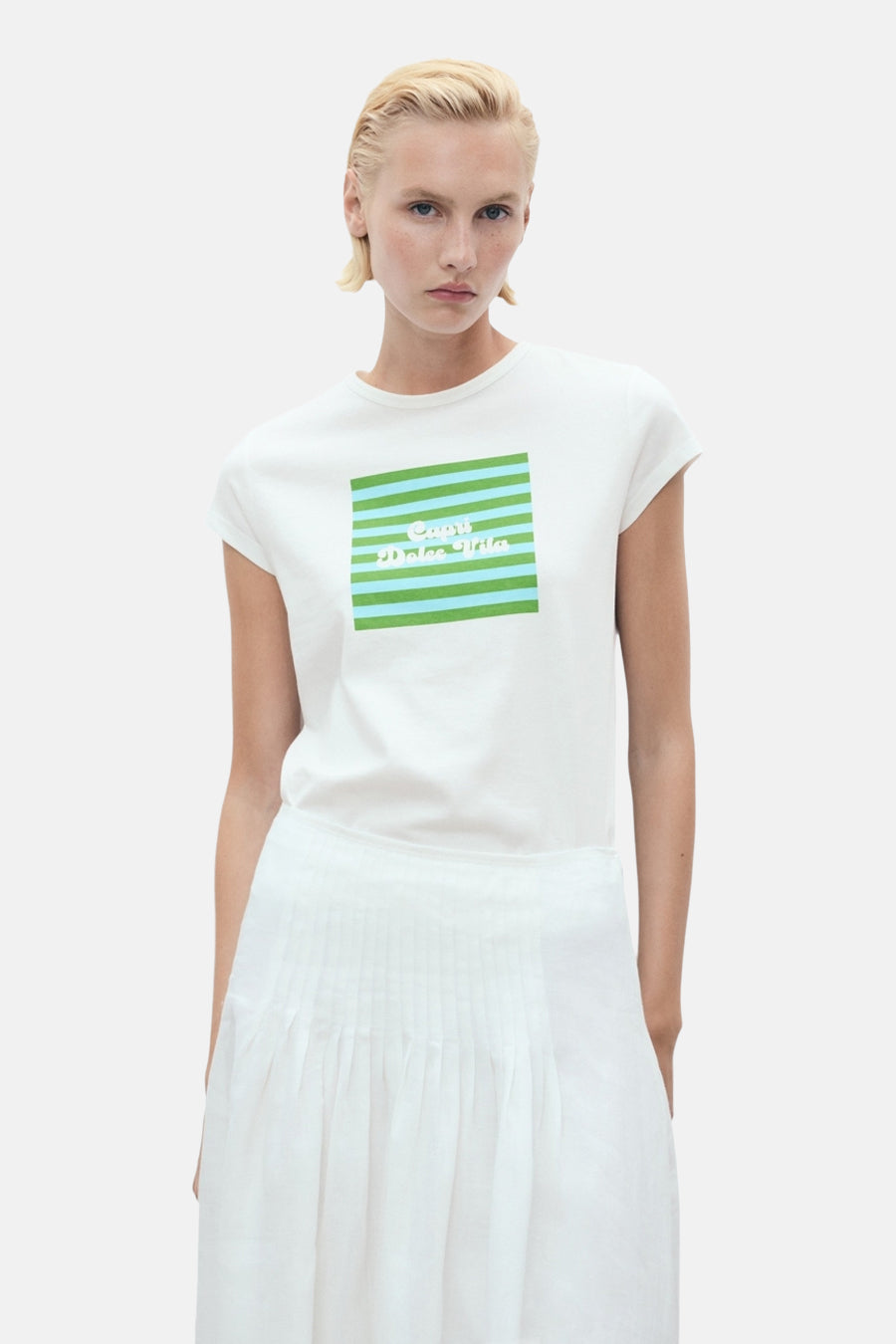 T-shirt met korte mouwen - Wit - MANGO